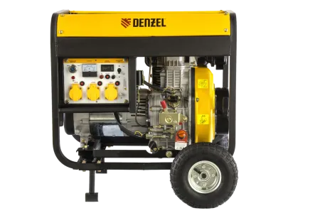 Дизельный генератор DENZEL DD6300Е, 5 кВт, 220 В/50 Гц, 15 л, электростартер