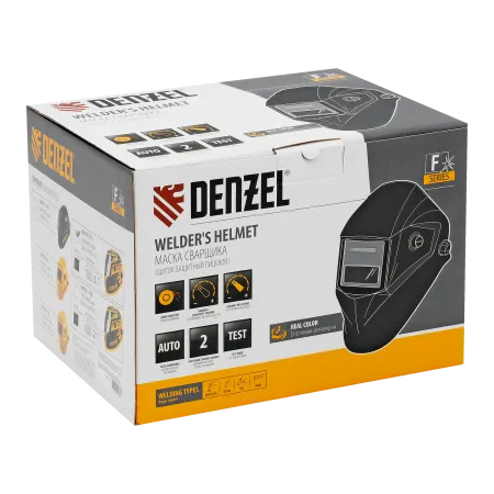 Щиток защитный лицевой DENZEL (маска сварщика) F9, см. окно 100x60, Real Color, DIN 4-8/9-13