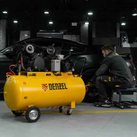 Компрессор воздушный DENZEL рем. привод BCV 4000-T/200, 4,0 кВт, 200 литров, 690 л/мин