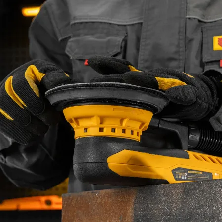 Машина шлифовальная орбитальная бесщет DENZEL OS-150-BL, 350 Вт, 4000-10000 об/мин