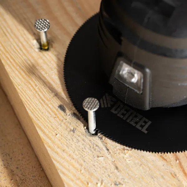 Насадка для МФИ DENZEL 782301 отрезная полукруг, HSS, по металлу и дереву, 80 мм х 1,2 мм