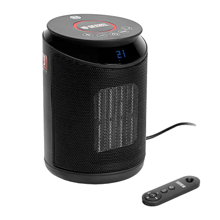 Тепловентилятор керамический электрический DENZEL DTFC-2000, пульт, 3 режима, вентилятор, нагрев 1000/2000 Вт