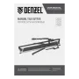 Плиткорез рельсовый DENZEL 1200х16мм, каретка на подш., стальная станина, усил. рукоятка-пенал