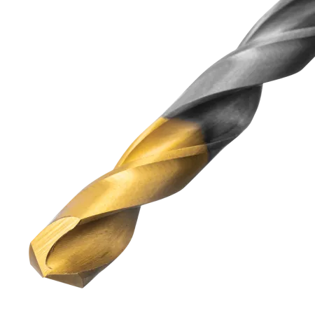 Набор сверл по металлу DENZEL, 1-10 мм, Р6М5-TiN, Golden Tip, 10 шт