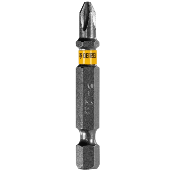 Бита DENZEL PH2х25, сталь S2, 20 шт., пластиковая коробка, Е 6,3