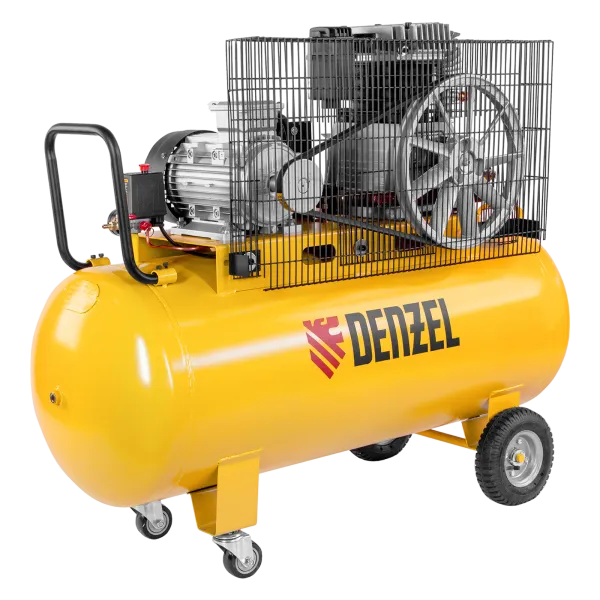 Компрессор воздушный DENZEL BCI4000-T/200, 4.0 кВт, ременный привод, 200 литров, 690 л/мин