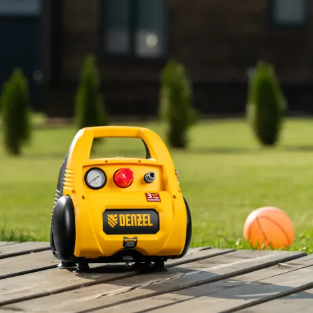 Компрессор воздушный DENZEL РС 1/6-180, 1.1 кВт, 180 л/мин, 6 л