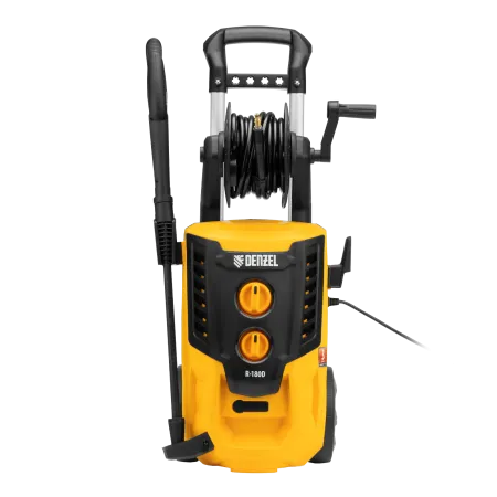 Моечная машина высокого давления DENZEL R-180D, 2200 Вт, 180 бар, 380 л/ч, с барабаном