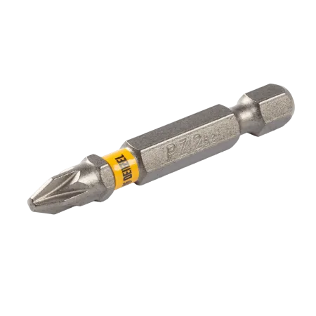 Бита DENZEL PZ2х50, сталь S2, шестигранный профиль, 10 шт. Е 6,3