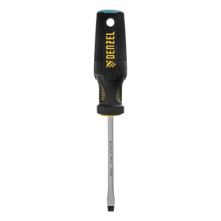 Отвертка DENZEL SL6x100 мм, S2, 3к рукоятка