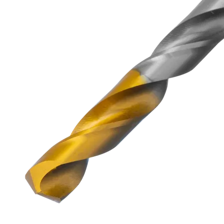 Сверло спиральное по металлу DENZEL 7,5 х 156 мм, Р6М5, Golden Tip, удлиненное