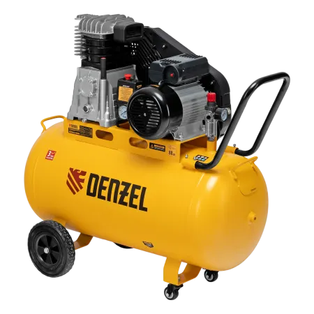 Компрессор воздушный DENZEL рем. привод BCI 2200/100, 2,2 кВт, 100 литров, 420 л/мин