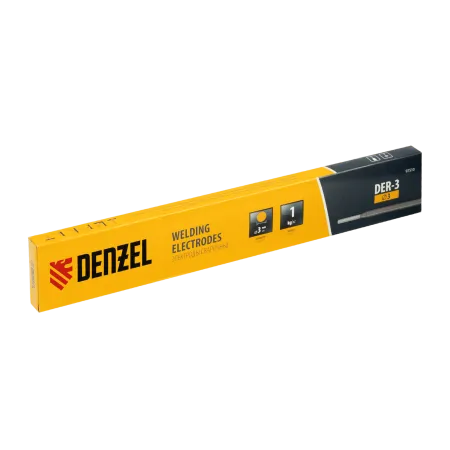 Электроды DENZEL DER-3, диам. 3 мм, 1 кг, рутиловое покрытие