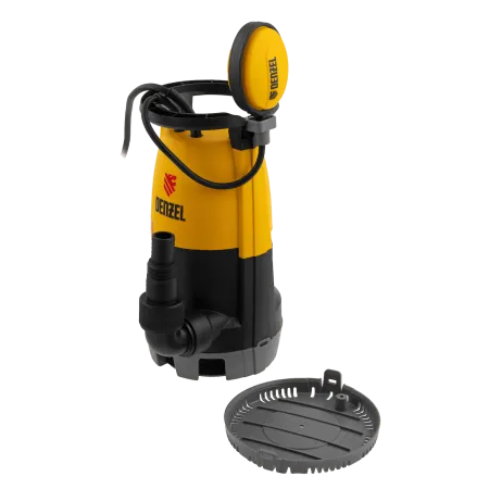 Дренажный насос DENZEL DP600S для чистой и грязной воды, 600 Вт, напор 7 м, 13000 л/ч