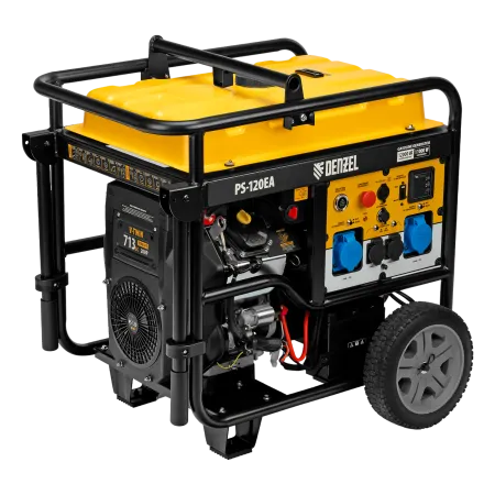 Генератор бензиновый DENZEL PS-120EA, 12 кВт,230 В, 40л, разъем ATS,эл.старт