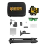 Лазерный уровень мультипризменный DENZEL DLV 360-4T, 30 м, зеленый луч, Li-Ion 2,4 Aч, штатив