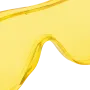 Очки защитные DENZEL открытые, поликарбонатные, увеличенная желтая линза, регулируемые дужки