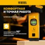 Уровень алюминиевый DENZEL магнит., фрезерованный, 3 глазка (1 зеркал.), 0,5 мм/м, 600 мм