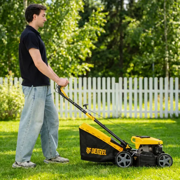 Газонокосилка бензиновая DENZEL GLD-410SP-K, 150 см3, 41 см, привод, 40 л