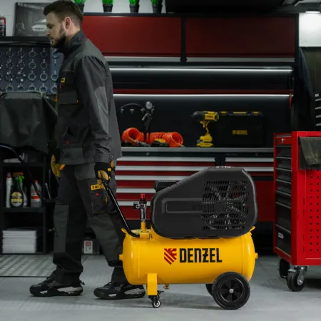 Компрессор воздушный DENZEL рем. привод BCI 2100/50, 2,1 кВт, 50 литров, 400 л/мин