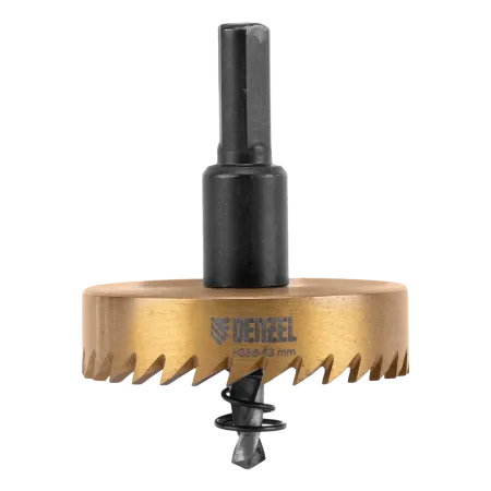 Коронка по металлу DENZEL 724117, 53 мм, HSS, нитридтитановое покрытие