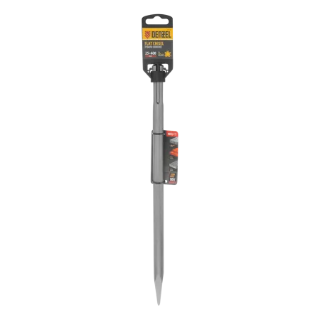 Зубило DENZEL плоское, 18 х 25 х 400 мм, 40Cr, SDS MAX