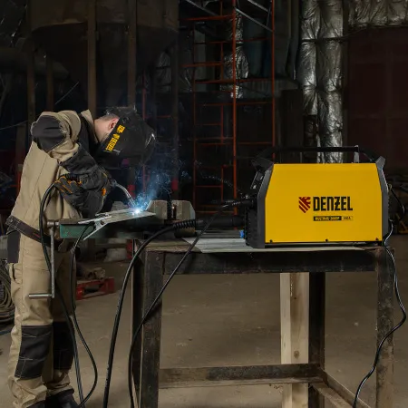 Аппарат инвертор. полуавтомат. сварки DENZEL MultiMIG-200DP Synergy Double Pulse, 200 А, ПВ 80%