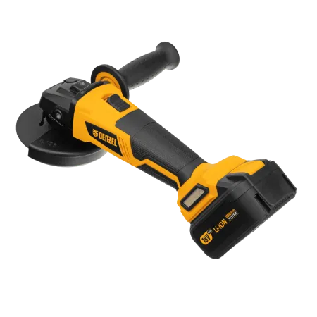 Машина углошлифовальная аккумуляторная бесщеточная DENZEL BLG-IB-18-125-4, Li-ion, 18 В