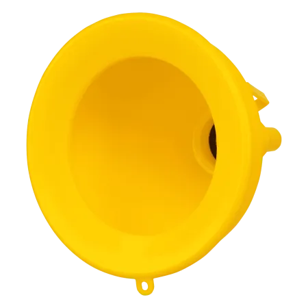 Воронка пластиковая DENZEL 135 мм с металлическим ситом, гибким наконечником и непроливайкой