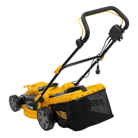 Газонокосилка электрическая DENZEL GM-1800, 1800 Вт, ширина 38 см, 6 уровней, 40 л