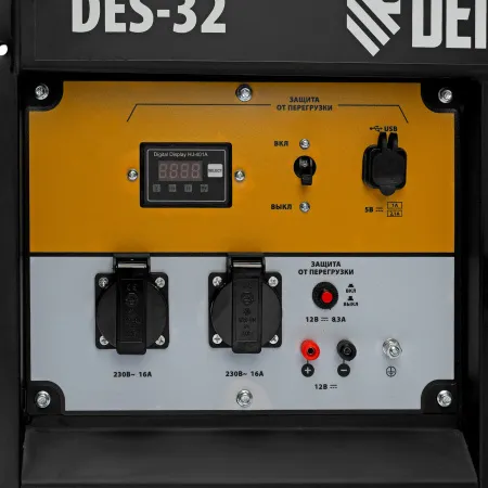 Генератор дизельный DENZEL DES-32, 3,2 кВт, 230 В, 11 л, ручной стартер