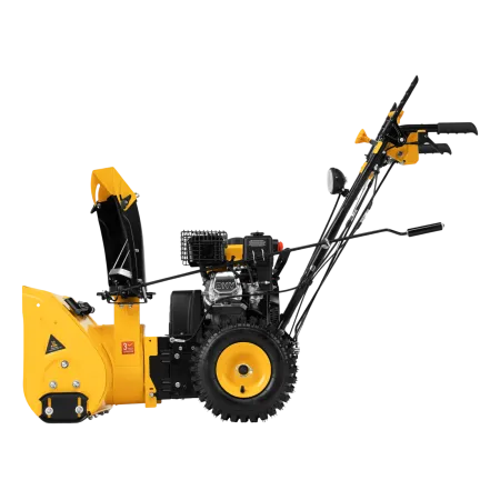 Гибридная снегоуборочная машина DENZEL с функц. подметания SWB-800, 212 сс, руч. старт, 2 насадки