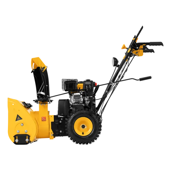 Гибридная снегоуборочная машина DENZEL с функц. подметания SWB-800, 212 сс, руч. старт, 2 насадки