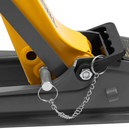 Домкрат гидравлический подкатной с фиксатором DENZEL 2,5 т, 85-385 мм