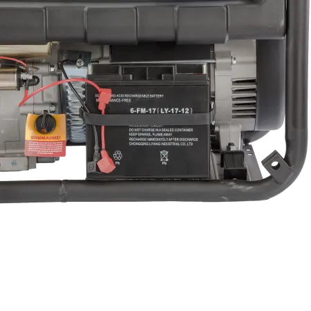 Генератор бензиновый DENZEL PS 80 EA, 8.0 кВт, 230 В, 25 л, электростартер