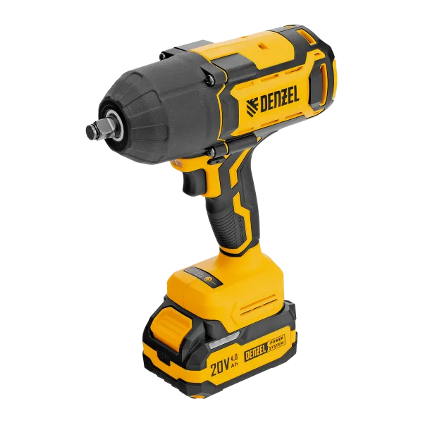 Гайковерт ударный аккумуляторный бесщет. DENZEL CIWH-BL-20-1000, Li-Ion, 20 В