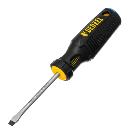 Отвертка DENZEL SL5x75 мм, S2, 3к рукоятка