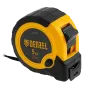 Рулетка DENZEL 5м х 25мм, двухкомп. корпус, кнопка-пауза