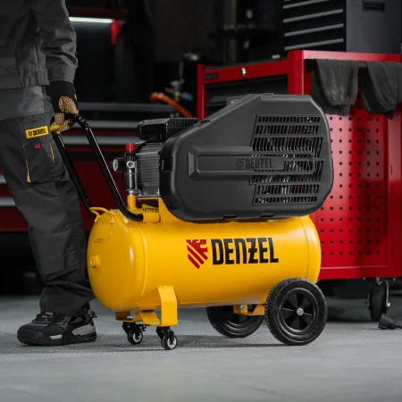 Компрессор воздушный DENZEL рем. привод BCI 2100/50, 2,1 кВт, 50 литров, 400 л/мин