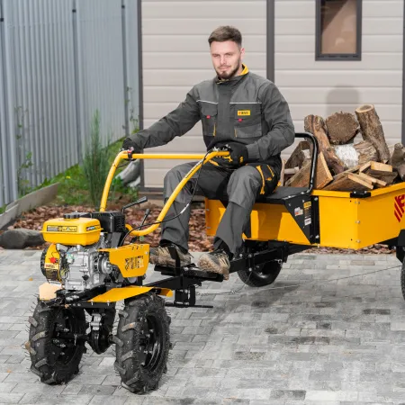 Мотоблок DENZEL DPT-170S, 7 л.с., ремен.сцеп, фрез 3х4, ШОМ, передачи 2В/1Н