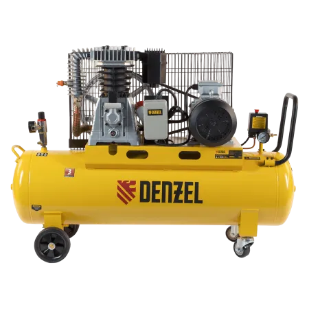 Компрессор воздушный DENZEL BCI4000-T/100, 4.0 кВт, ременный привод, 100 литров, 690 л/мин