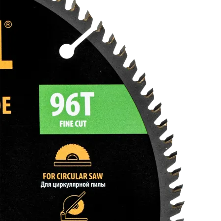 Пильный диск по дереву DENZEL ф250 х 30 мм, 96 зубьев