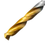 Сверло спиральное по металлу DENZEL 6,5 х 148 мм, Р6М5, Golden Tip, удлиненное