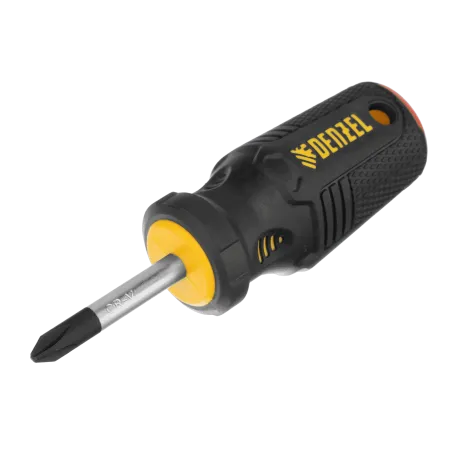 Отвертка DENZEL PH2х38 мм, CrV, трехкомпонентная рукоятка