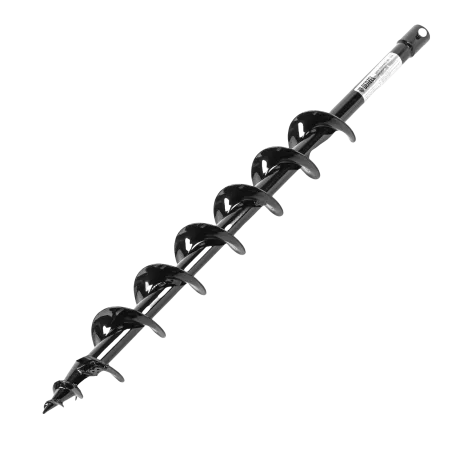 Шнек для грунта DENZEL ER-80, диаметр 80 мм, длина 800 мм,соединение 20 мм, съемный нож