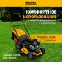 Газонокосилка бензиновая DENZEL GLR-460SP-ZS, 149 см3, ширина 46 см, привод, травосборник 65 л