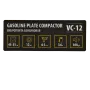Виброплита бензиновая DENZEL VC-12, 12 кН, 45*35 см, 196 см3