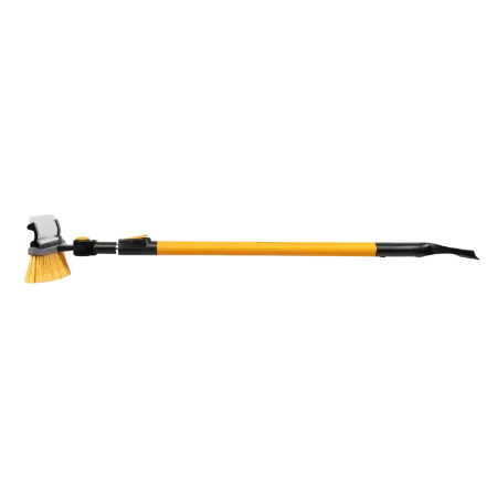 Щетка-сметка со скребком DENZEL телескоп, поворотная голова, водосгон 950-1320 мм