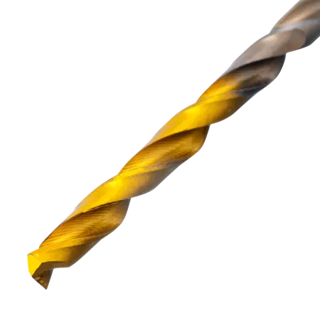 Набор сверл по металлу DENZEL, 1-10 мм, Р6М5К8-TiN, Golden Tip, 19 шт