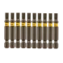Бита DENZEL SL5,0х50, сталь S2, шестигранный профиль, 2 шт. Е 6,3
